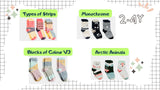 纯（无染色）婴儿和儿童袜子 - 98% 有机棉（3 件装）| Q 代表奎因