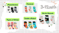 单色 Monsters 婴儿和儿童有机棉袜（3 件装） | Q 代表奎因
