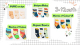 条带类型儿童有机棉袜子（3 件装）| Q 代表奎因