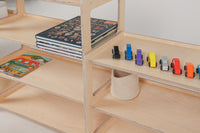 KateHaa | Montessori shelf with three sections