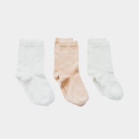 Pure (no dye) Babies & Kids' Socks - 98% Organic Cotton (3-pack) | Q for Quinn