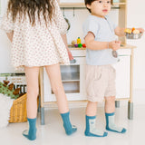 冷色调儿童袜子（3 件装）- 98% 有机棉 | Q 代表奎因