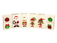 LIMITED! Santa & Friends 8 pc. Gem Block Set