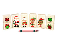 LIMITED! Santa & Friends 8 pc. Gem Block Set