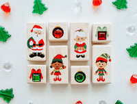 LIMITED! Santa & Friends 8 pc. Gem Block Set