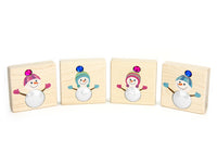 LIMITED! Snowman Friends 4 pc. Gem Block Set