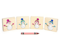 LIMITED! Snowman Friends 4 pc. Gem Block Set