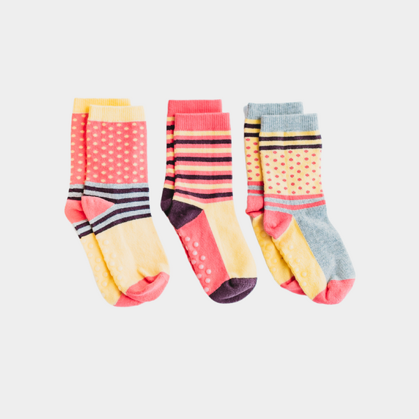 Stripes Baby Babies Organic Cotton Socks (3-pack) | Q for Quinn
