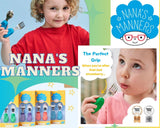 【优惠组合3】一套叉匙 ＋ 一只分隔餐碟 Nana's Manners 英国婴幼儿餐具 [Discounted Combo 3] 盘子 + 餐具