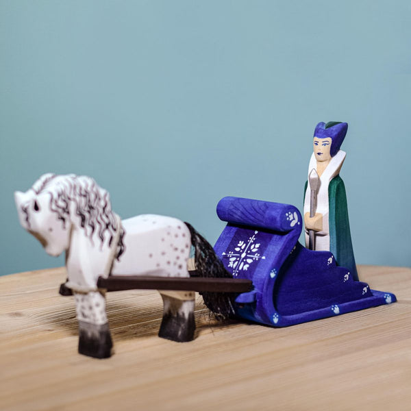 Bumbu Toys | Snow Queen, Sleigh and White Horse SET