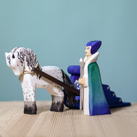 邦布玩具 |雪之女王、雪橇、白马套装