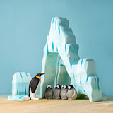 Bumbu Toys | Waddle of Penguin Chicks, Penguin and Icy Cliffs SET