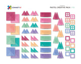 Connetix Magnetic Tiles | 120 Piece Pastel Creative Pack