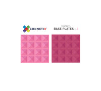 Connetix 磁磚 | 2 件套底板粉色和漿果裝
