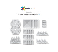 Connetix Magnetic Tiles | 34 pc Clear Pack