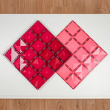 Connetix Magnetic Tiles | 2 Piece Base Plate Pink & Berry Pack