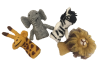 Papoose - 手指木偶非洲動物4件套