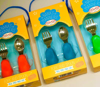 英国 Nana's Manners 婴幼儿学习叉匙餐具套装 儿童学习掌勺叉子套装