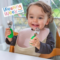 英國 Nana's Manners 嬰兒學習叉勺餐具套裝 兒童學習手掌抓握勺叉套裝