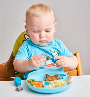 英國 Nana's Manners 嬰兒學習分隔餐碟 斷奶吸盤