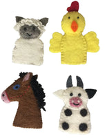 Papoose - 手指木偶農場動物 4 件套