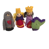 Papoose - Finger Puppets King/Queen 4 pcs