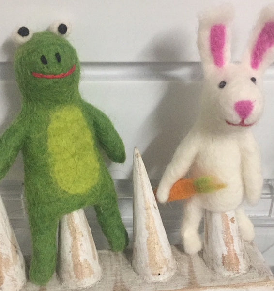 Papoose - Finger Puppets Frog+ Bunny 4 pcs set