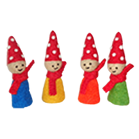 Papoose - Finger Puppets Gnomes 4 pcs Boxset