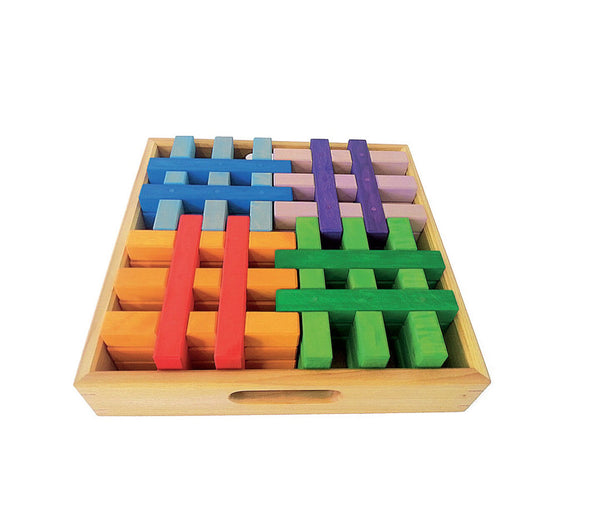 Bauspiel - Grid Blocks Coloured