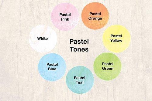 Tiny Land Pastel Wood Stains (7 Pack) - Free Little Bees