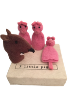 Papoose - Finger Puppets Wolf & 3 Pigs 4 pcs
