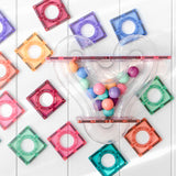 Connetix Magnetic Tiles | 106 Piece Pastel Ball Run Pack